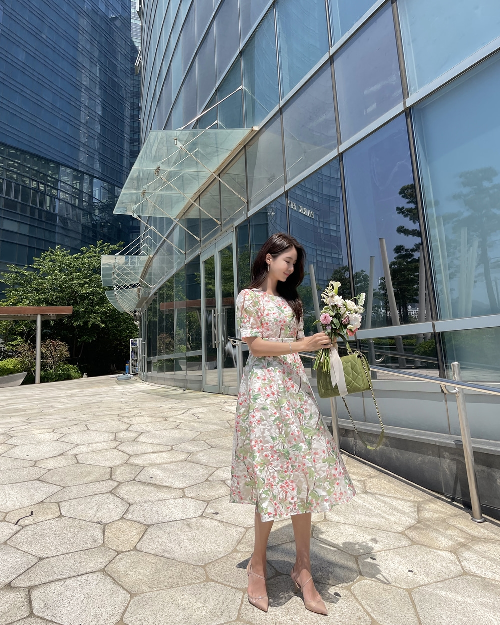 (제작라인) Flower bouquet Dress / Ivory