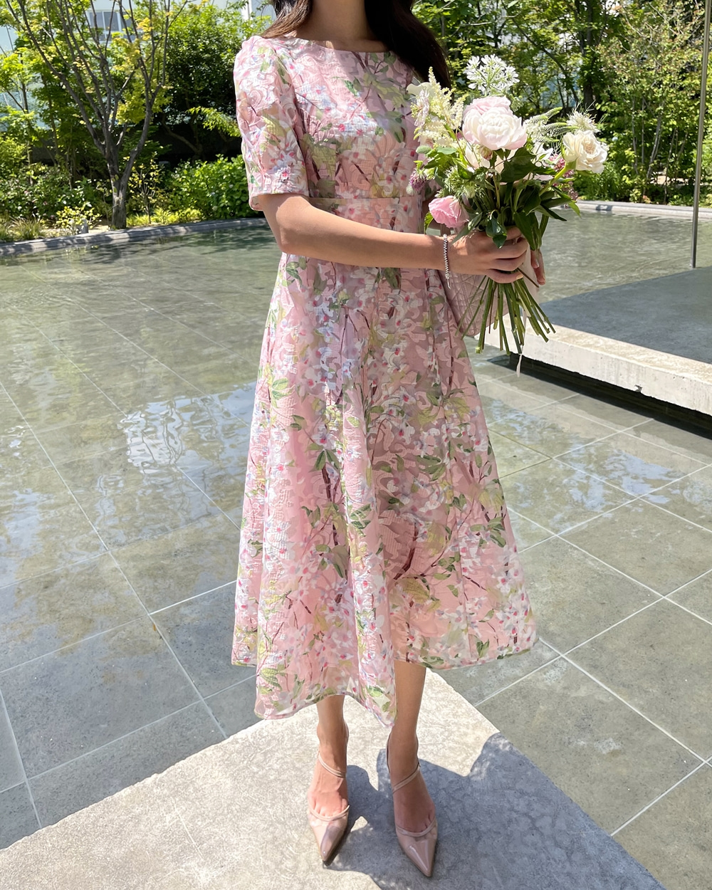 (제작라인) Flower bouquet Dress / pink